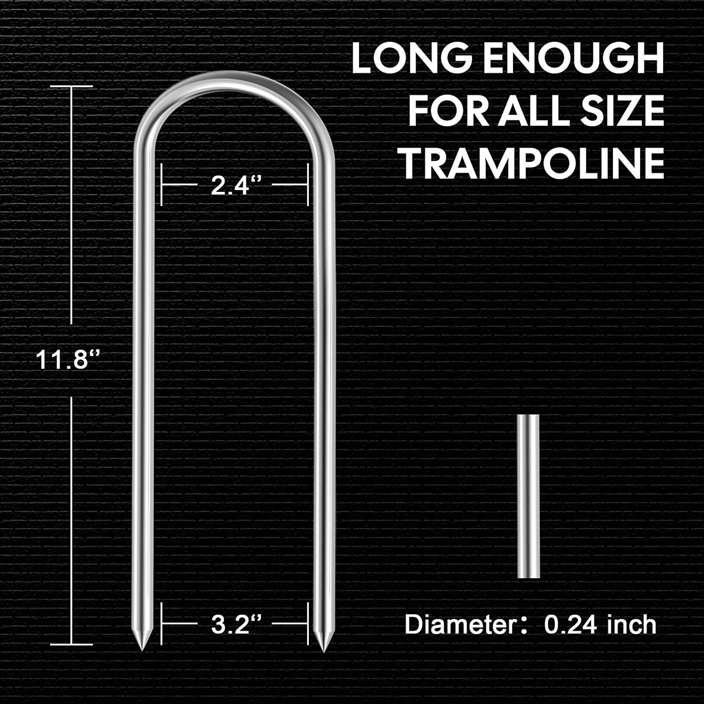 UROVIBOSCR Trampoline Stakes